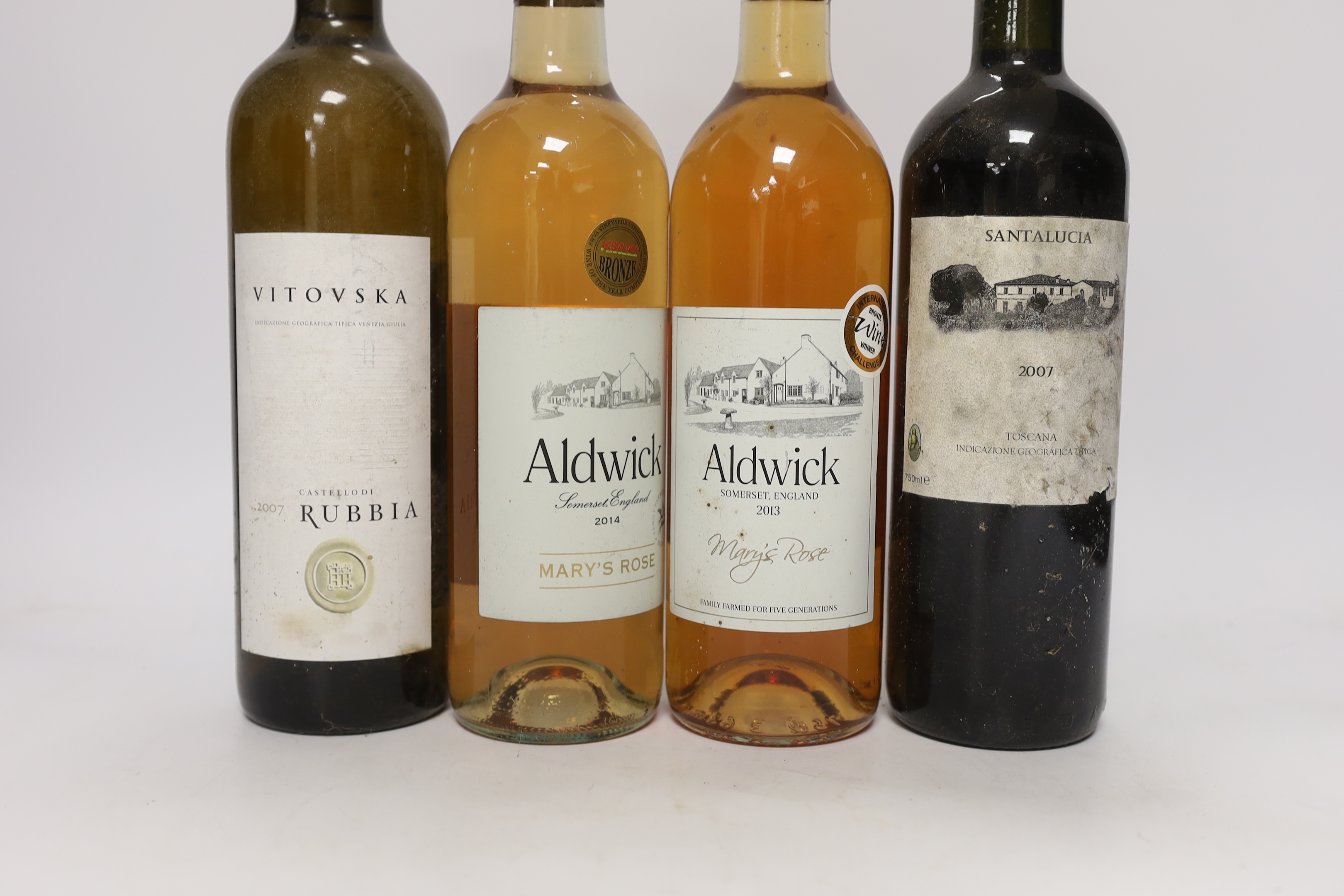 Eleven various bottles of wine to include Pinot Bianco Borberg 1999